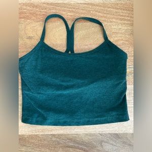 Like New Beyond Yoga Sz Medium Slim Racerback Cropped Tank- forest pine